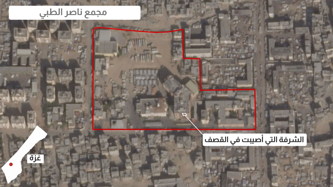حصريا.. ماذا كشف فيديو جديد عن الضربة الإسرائيلية على مستشفى ناصر؟ - CNN Arabic