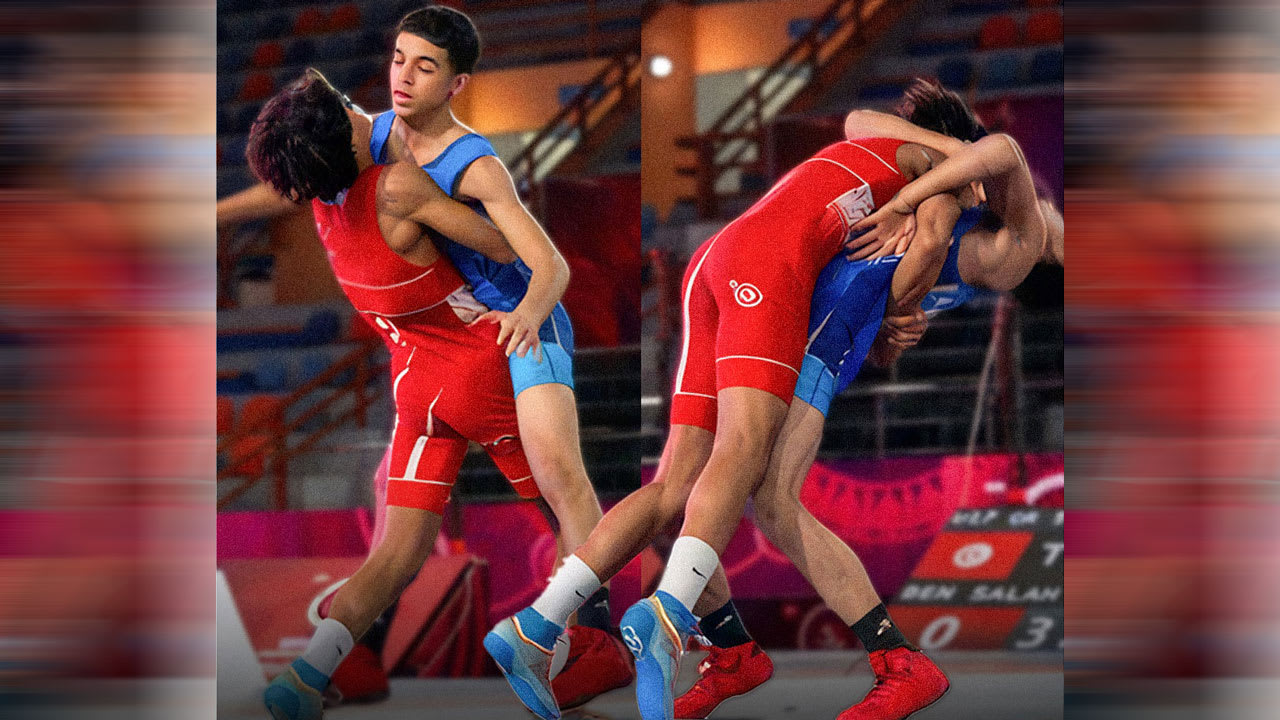 حسونة يتوج بذهبية أفريقيا بحركة مذهلة