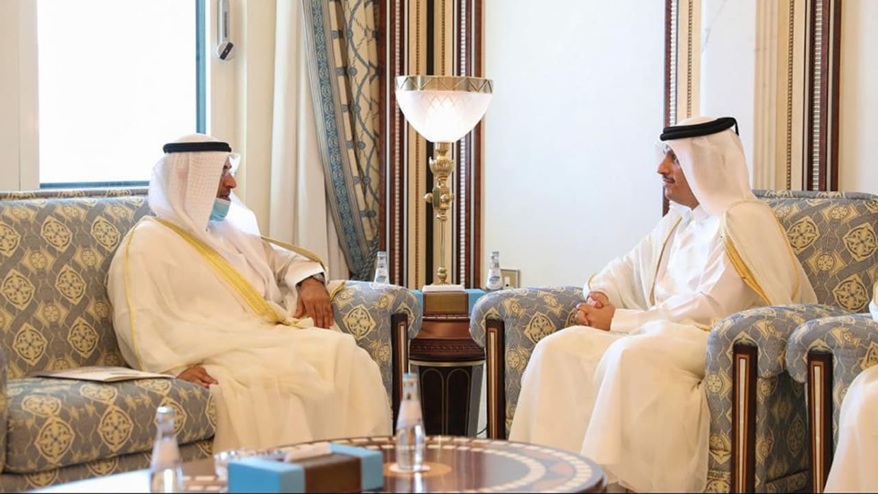 وزير خارجية قطر يستقبل لأمين العام لمجلس التعاون الخليجي
