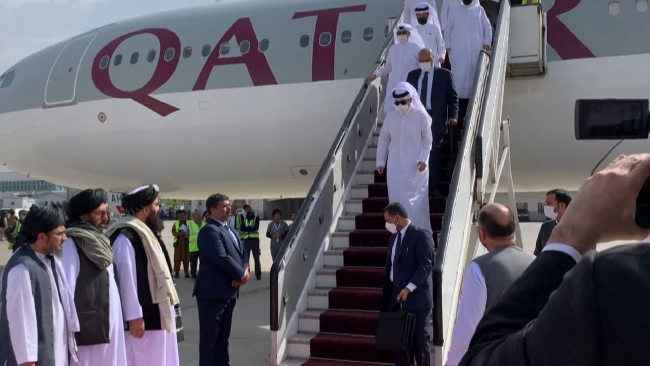 وزير خارجية قطر يلتقي الملا أخوند في أفغانستان