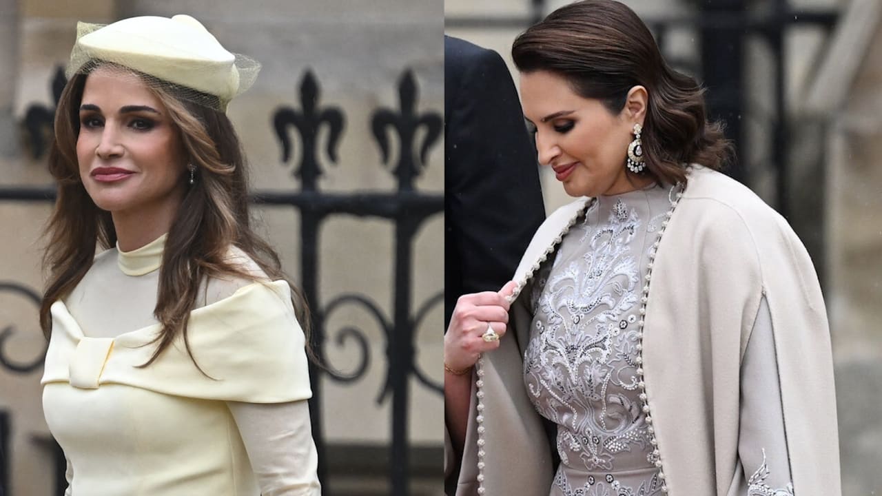 مقارنة إطلالة زوجة أمير قطر والملكة رانيا بتتويج الملك تشارلز يثير تفاعلا