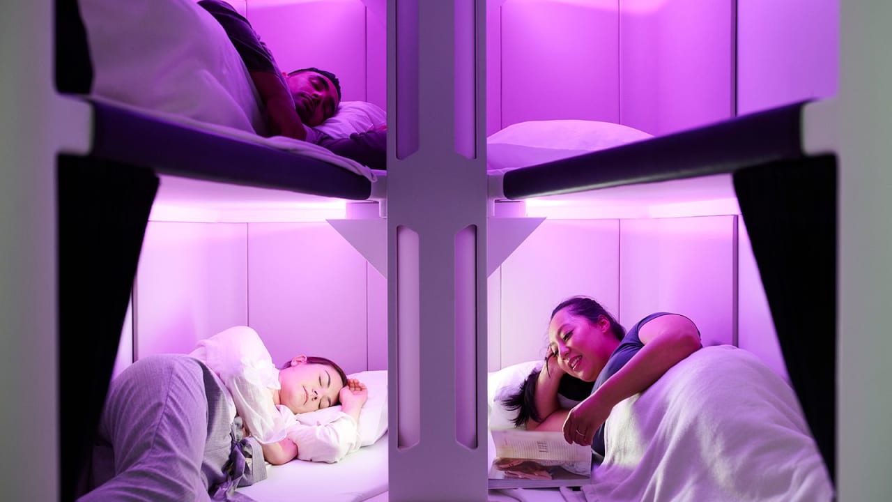 طيران نيوزيلندا تكشف عن أسعار "كبسولات النوم" الجديدة لركاب الدرجة السياحية