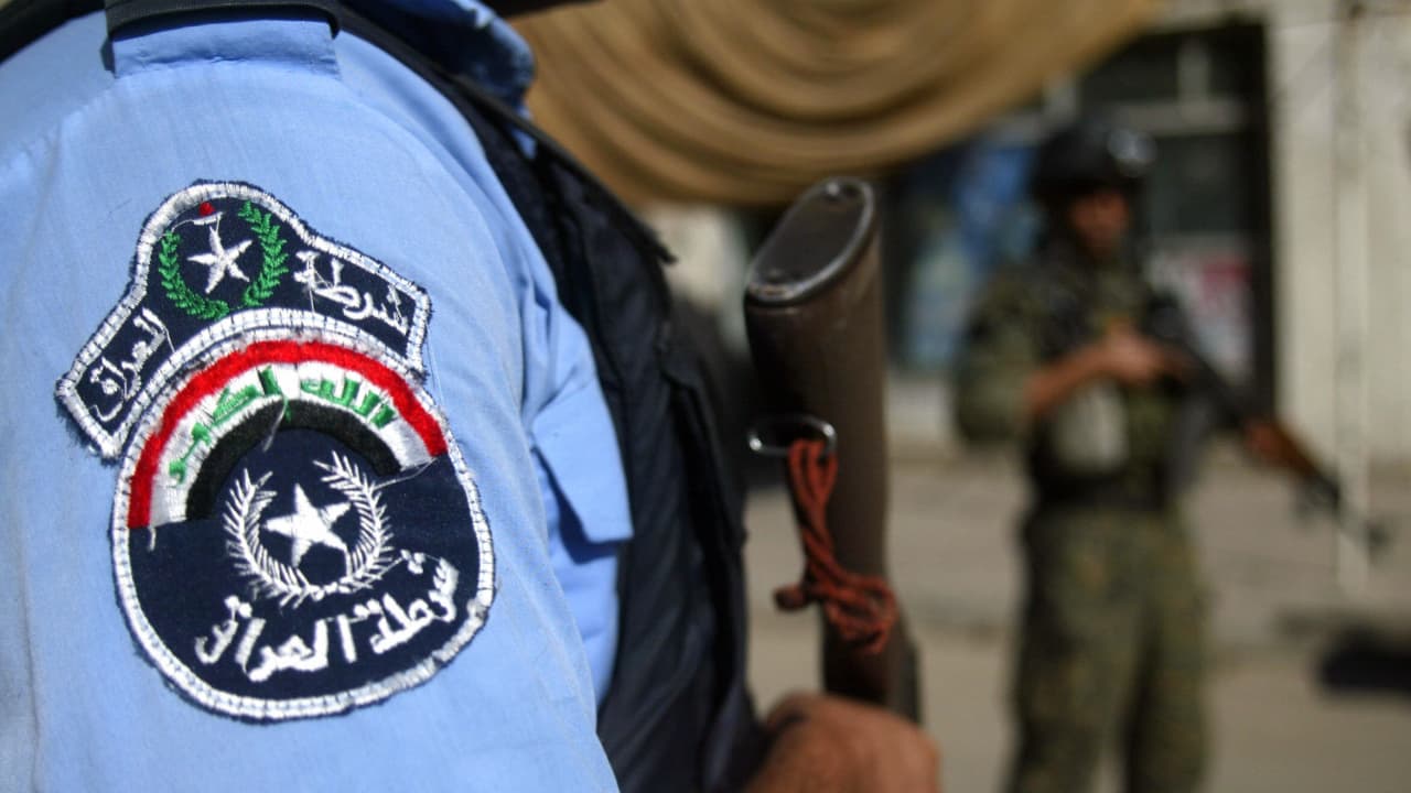 صورة ارشيفية لشعار الشرطة العراقية 