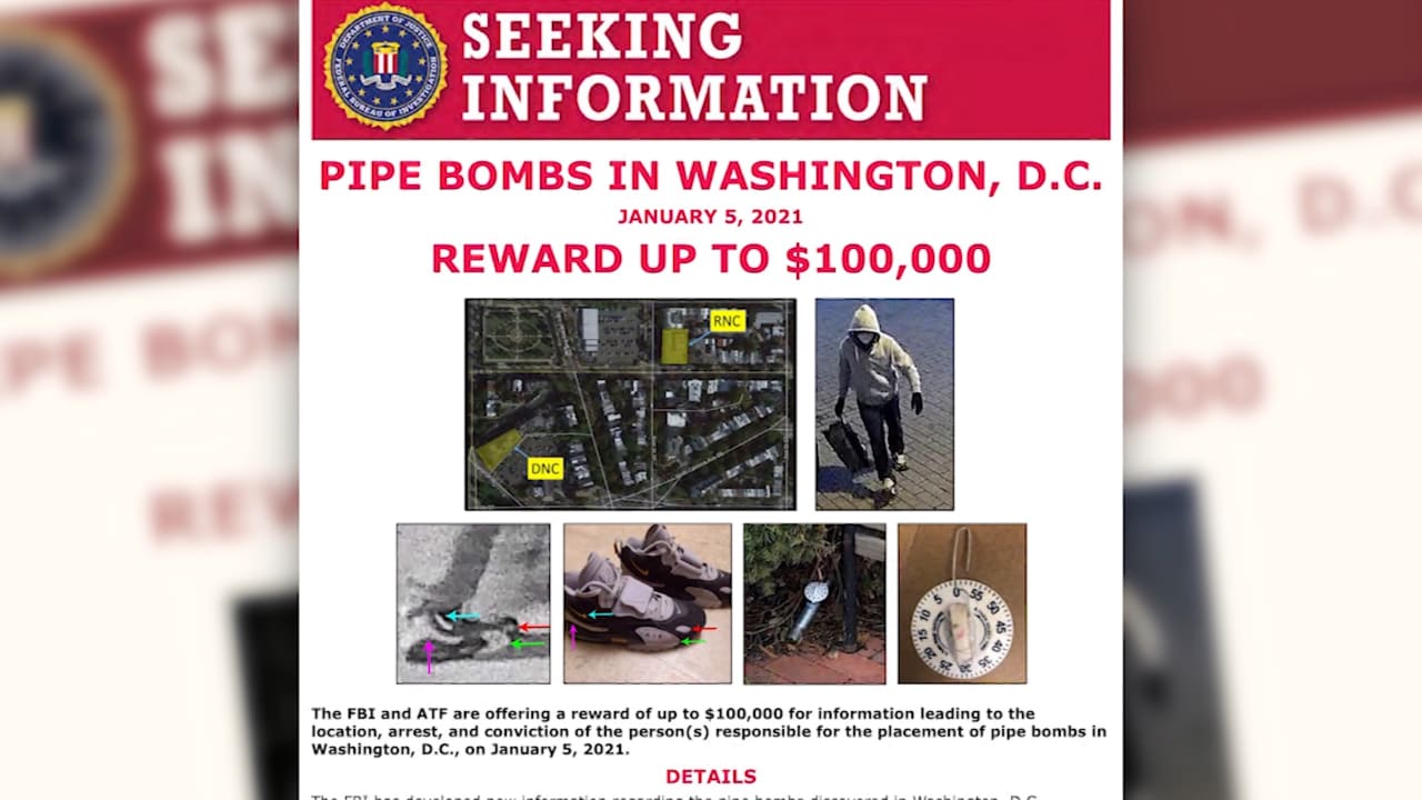 فيديو يُظهر المشتبه بزرعه قنبلتان قرب مبنى الكونغرس قبل اقتحامه
