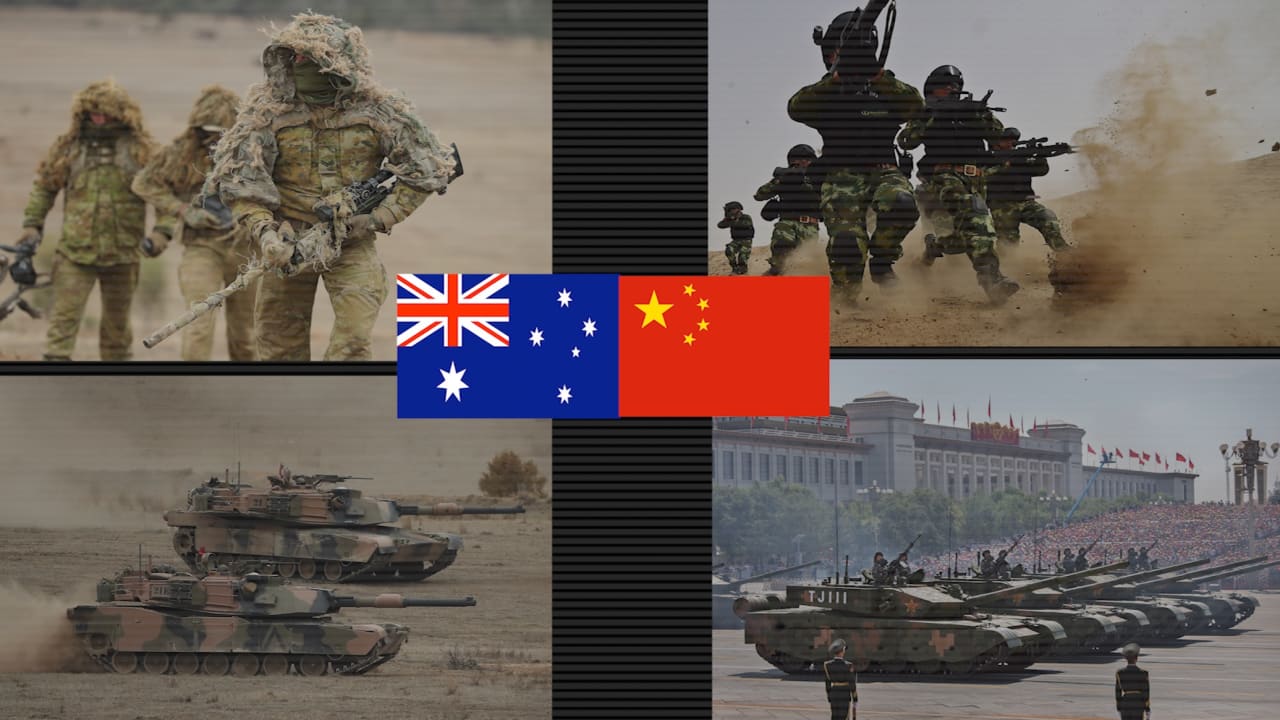 شاهد.. مقارنة بين قدرات الجيش الصيني ونظيره الأسترالي