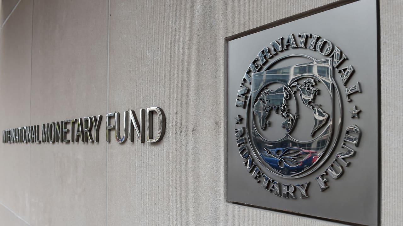 صورة أرشيفية لشعار صندوق النقد الدولي 