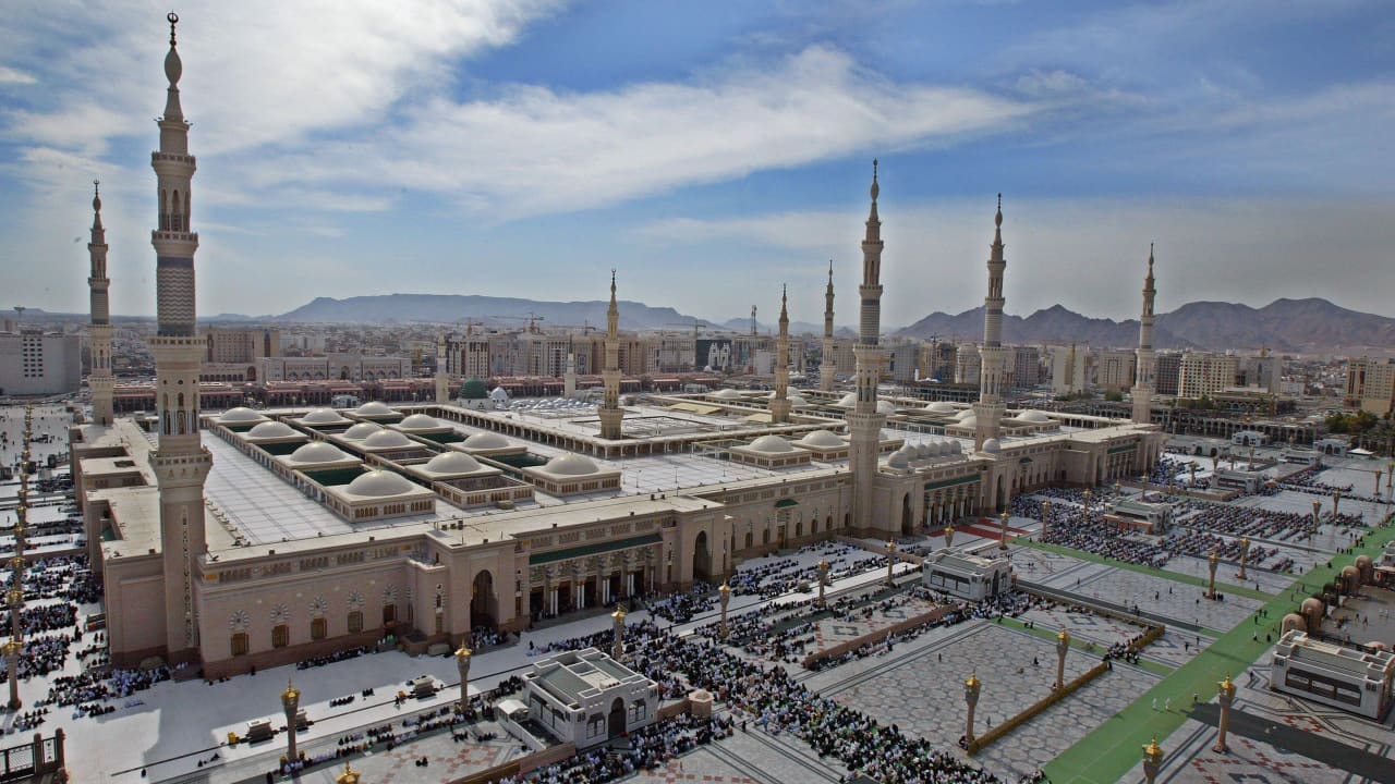 صورة ارشيفية عامة للمسجد النبوي في المدينة 