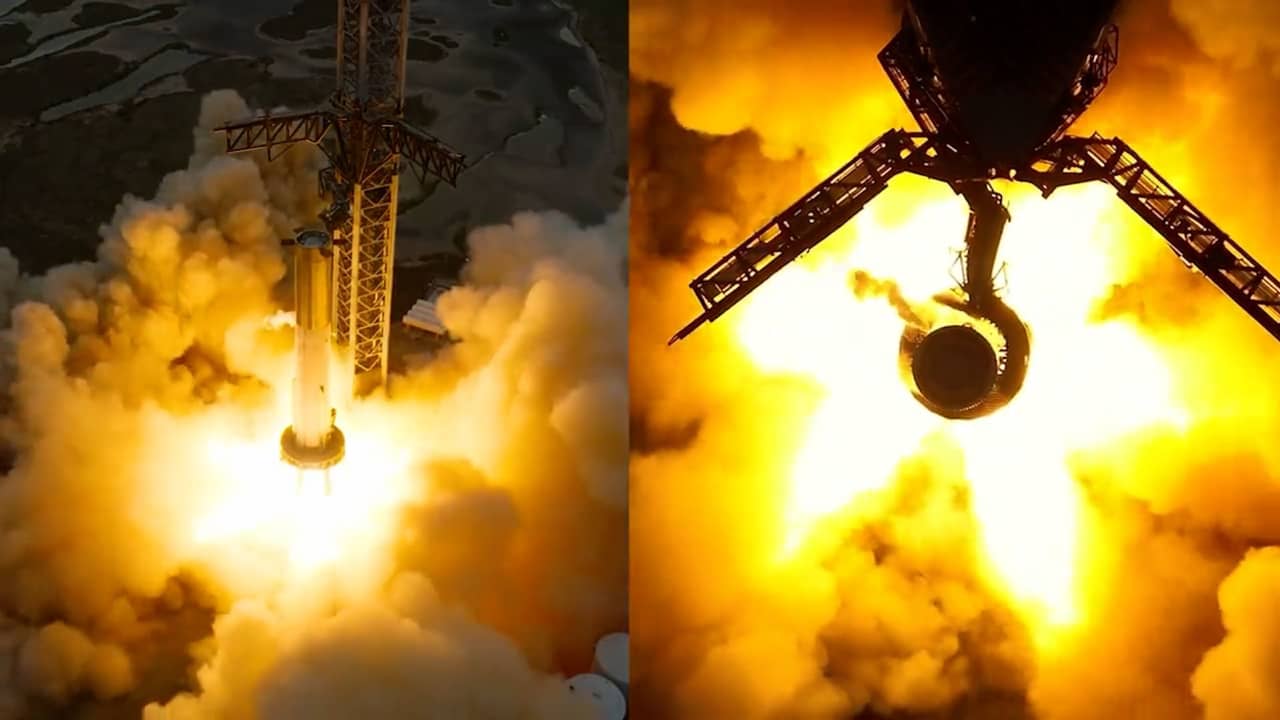 شاهد لحظة اختبار "سبيس إكس" تشغيل 31 محركًا على متن أقوى صاروخ على الاطلاق