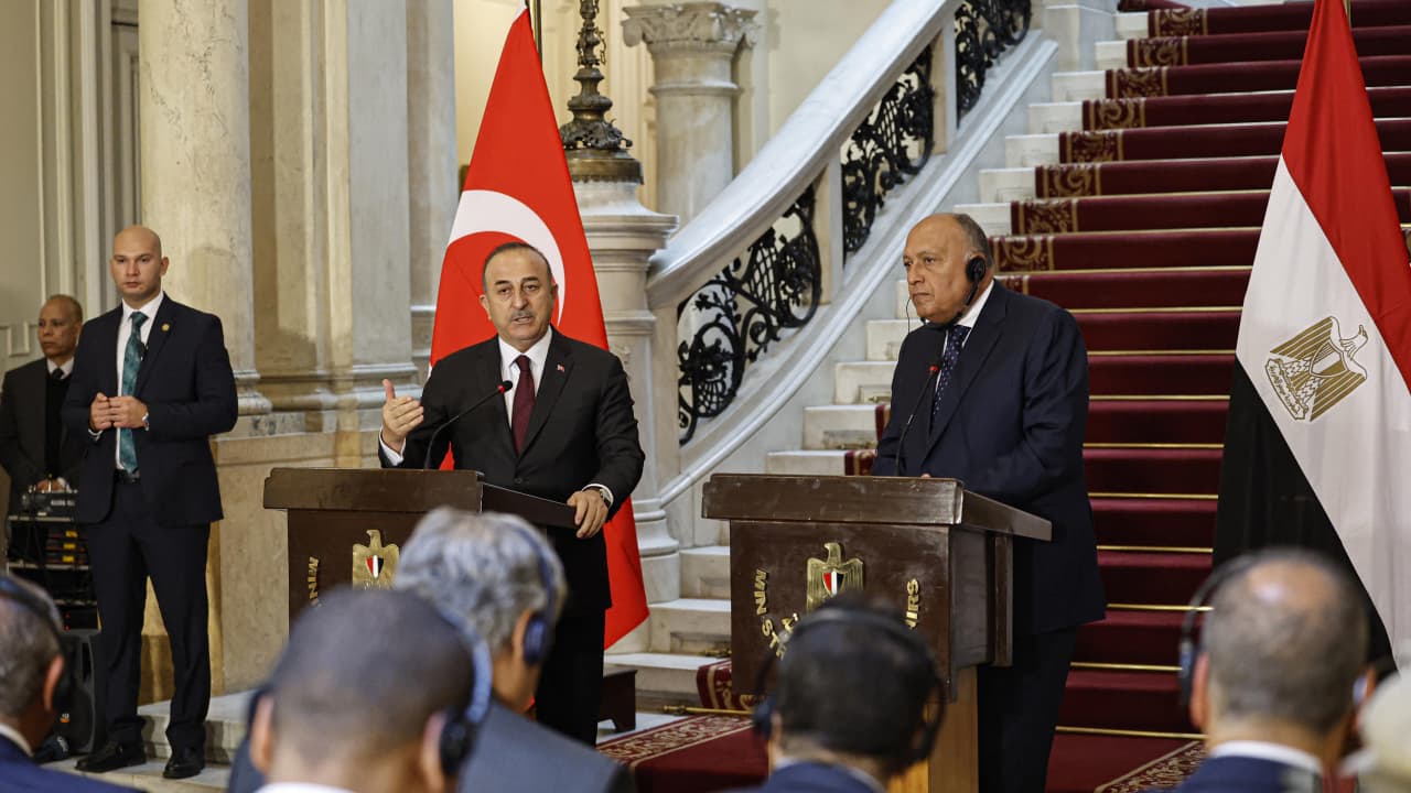 وزير خارجية تركيا يعلق على مخاوف مصر من الوجود العسكري لبلاده في ليبيا
