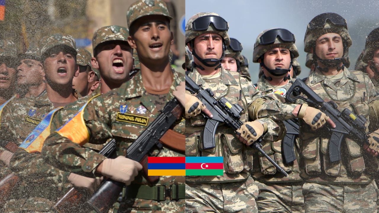 شاهد الفارق في القوة العسكرية بين جيشي أرمينيا وأذربيجان