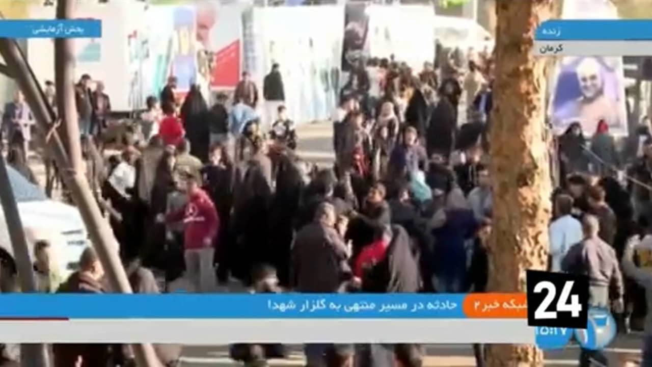 مشاهد أولية بعد انفجارين قرب مقبرة قاسم سليماني.. وإعلام إيراني: هجوم إرهابي