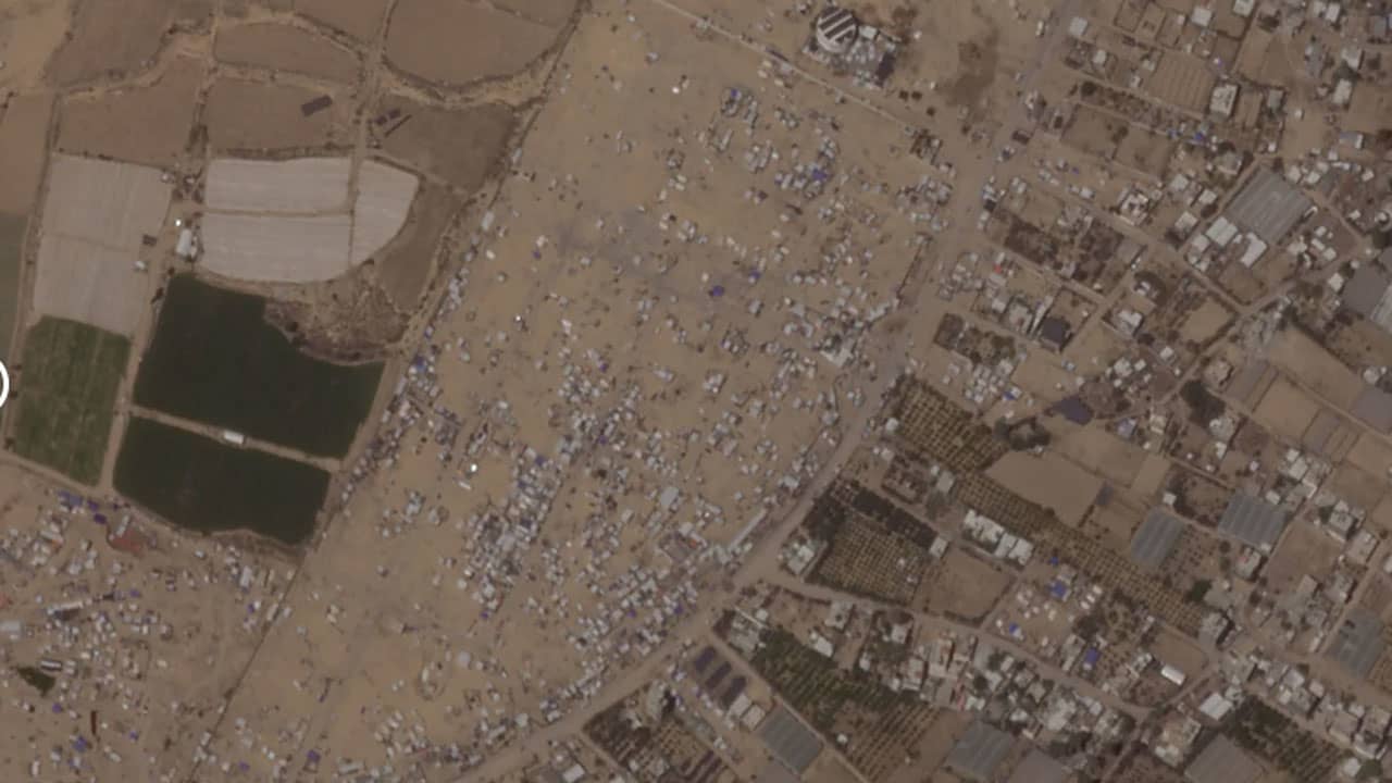 رفح.. أقمار صناعية تكشف لقطات لمدن الخيام قبل وبعد التلويح بهجوم إسرائيلي