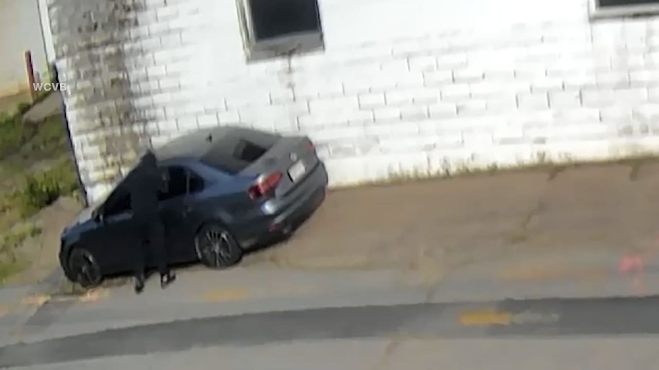 كاميرات ترصد رجلًا يمشي ويُخرّب عشرات السيارات في وضح النهار