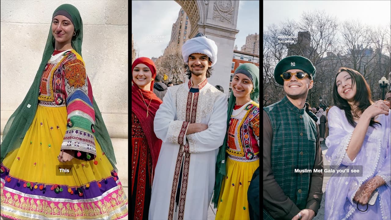 صلاة عيد الفطر في ساحات نيويورك تتحول إلى عرض أزياء مبهر