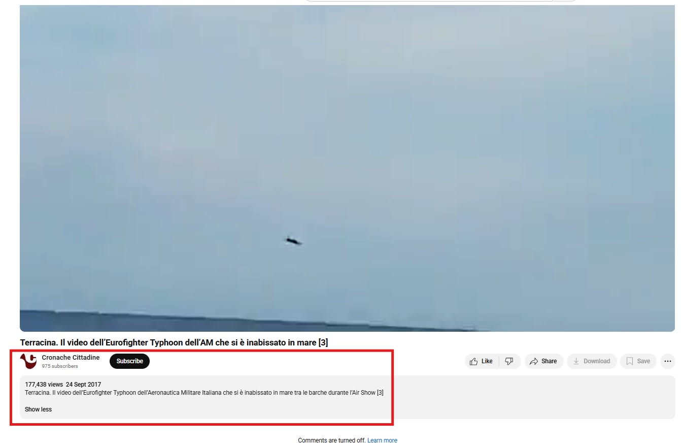 فيديو متداول للحظة سقوط طائرة إف 18 في البحر الأحمر.. هذه حقيقته