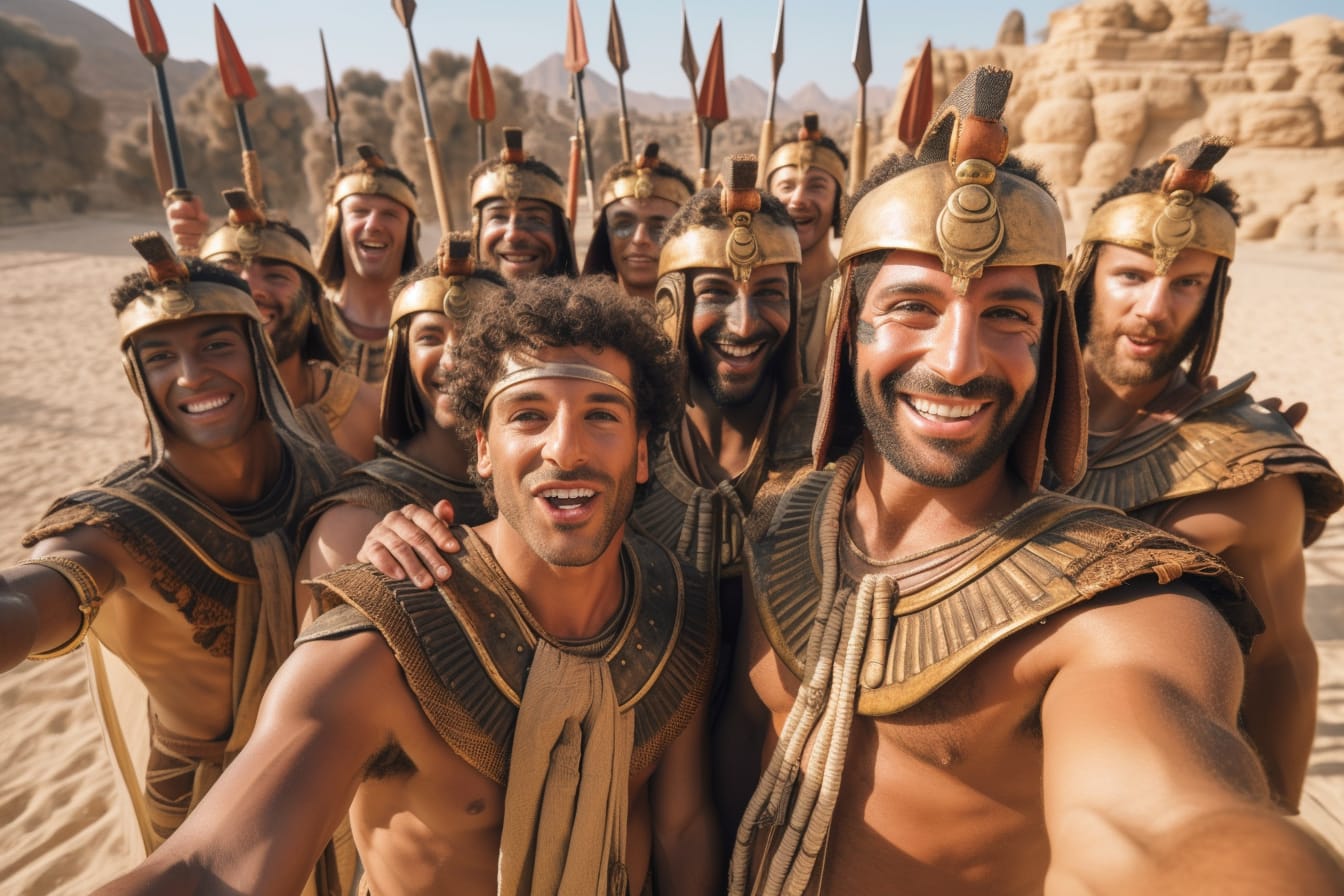 من المصريين القدامى إلى رجال الكهوف.. ما قصة صور "السيلفي" الطريفة هذه؟