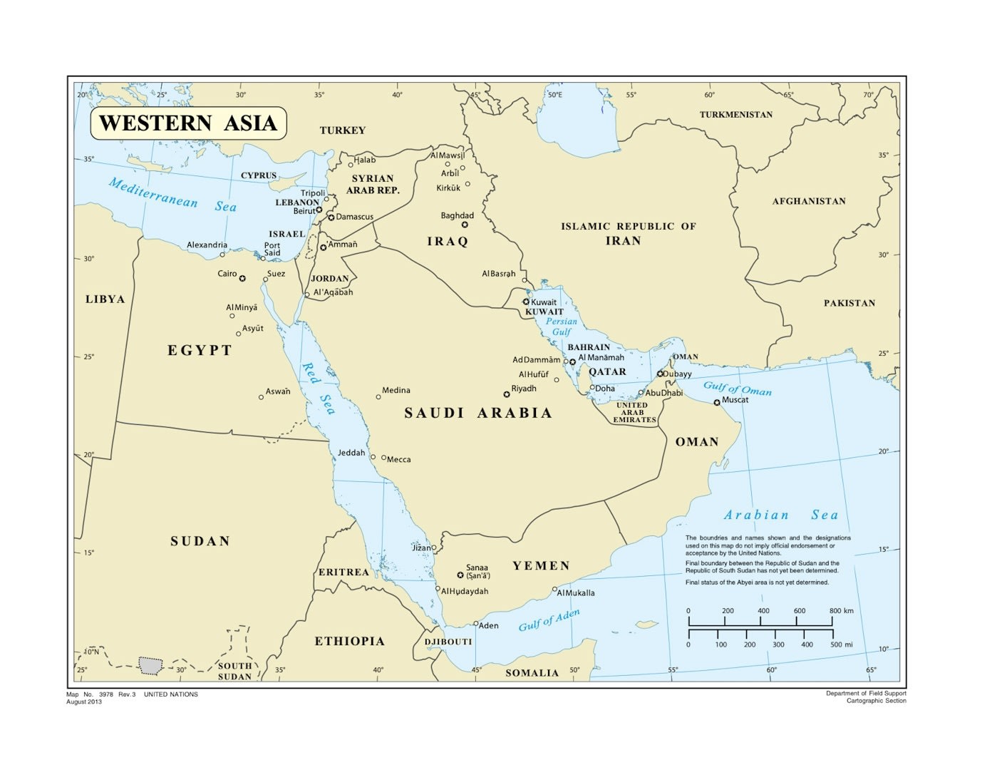 un gulf map