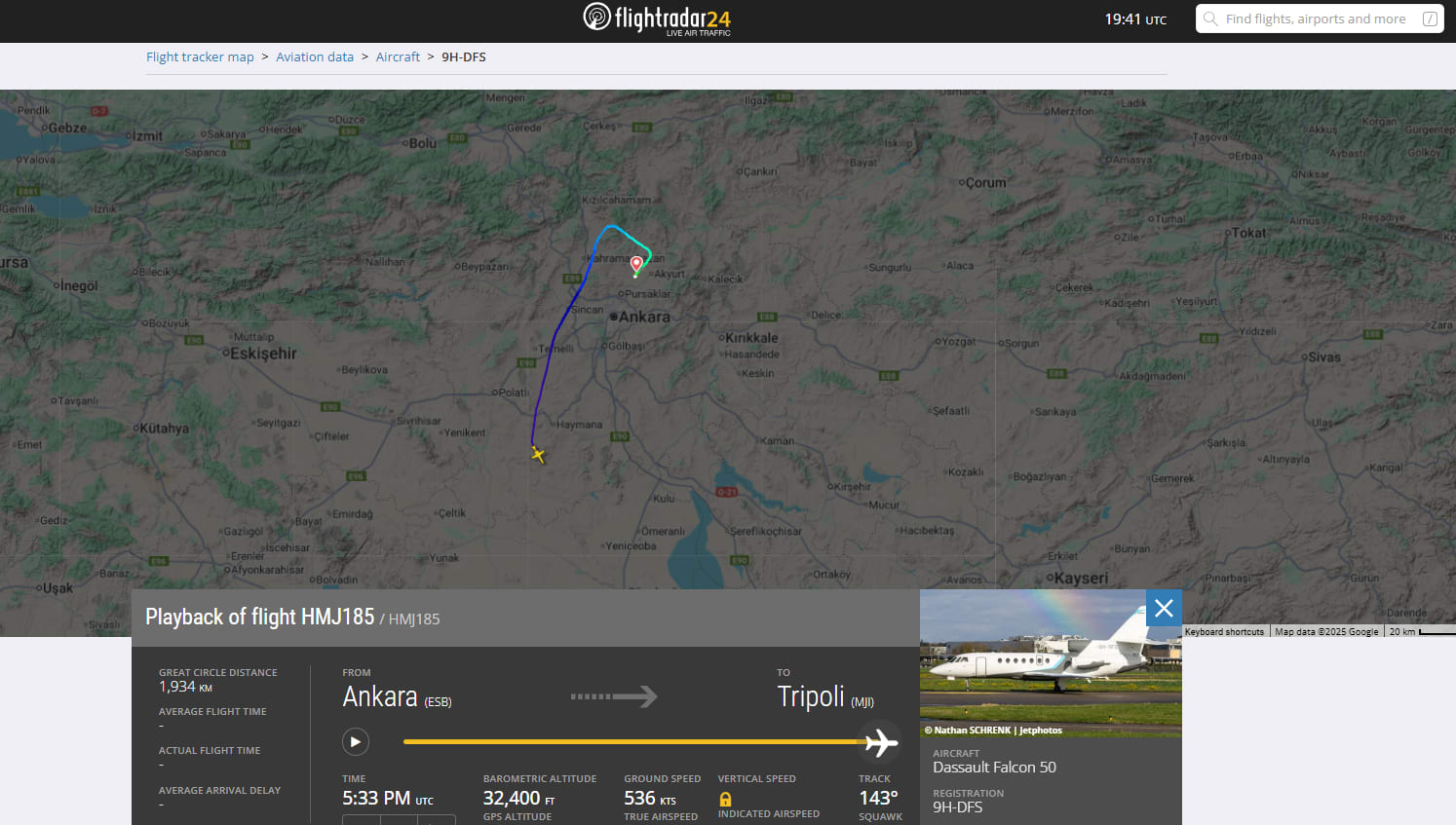 تركيا: انقطاع الاتصال بطائرة تقل رئيس الأركان الليبي بعد إقلاعها من مطار أنقرة