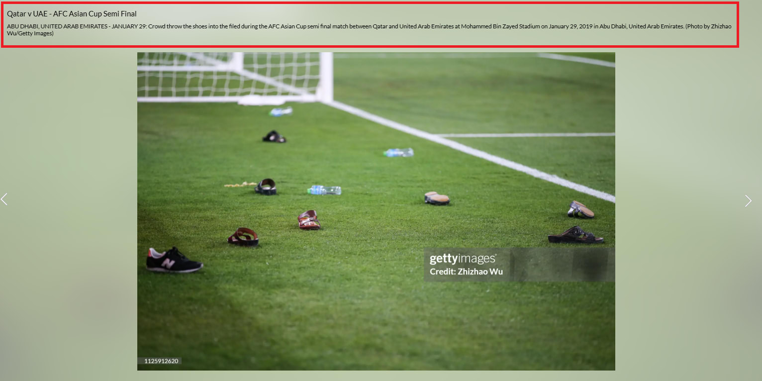  رمي اللاعبين بالأيفون .. ما حقيقة الصورة المتداولة لمباراة الإمارات وقطر؟