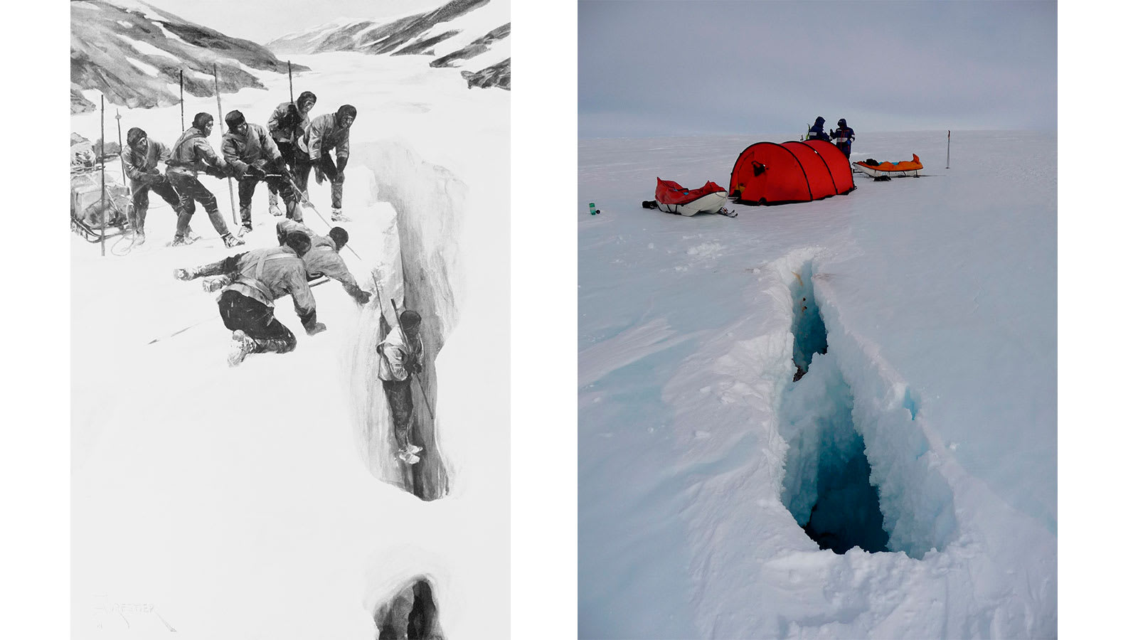 من الماضي والحاضر.. صور تقشعر لها الأبدان من بعثات القارة القطبية الجنوبية