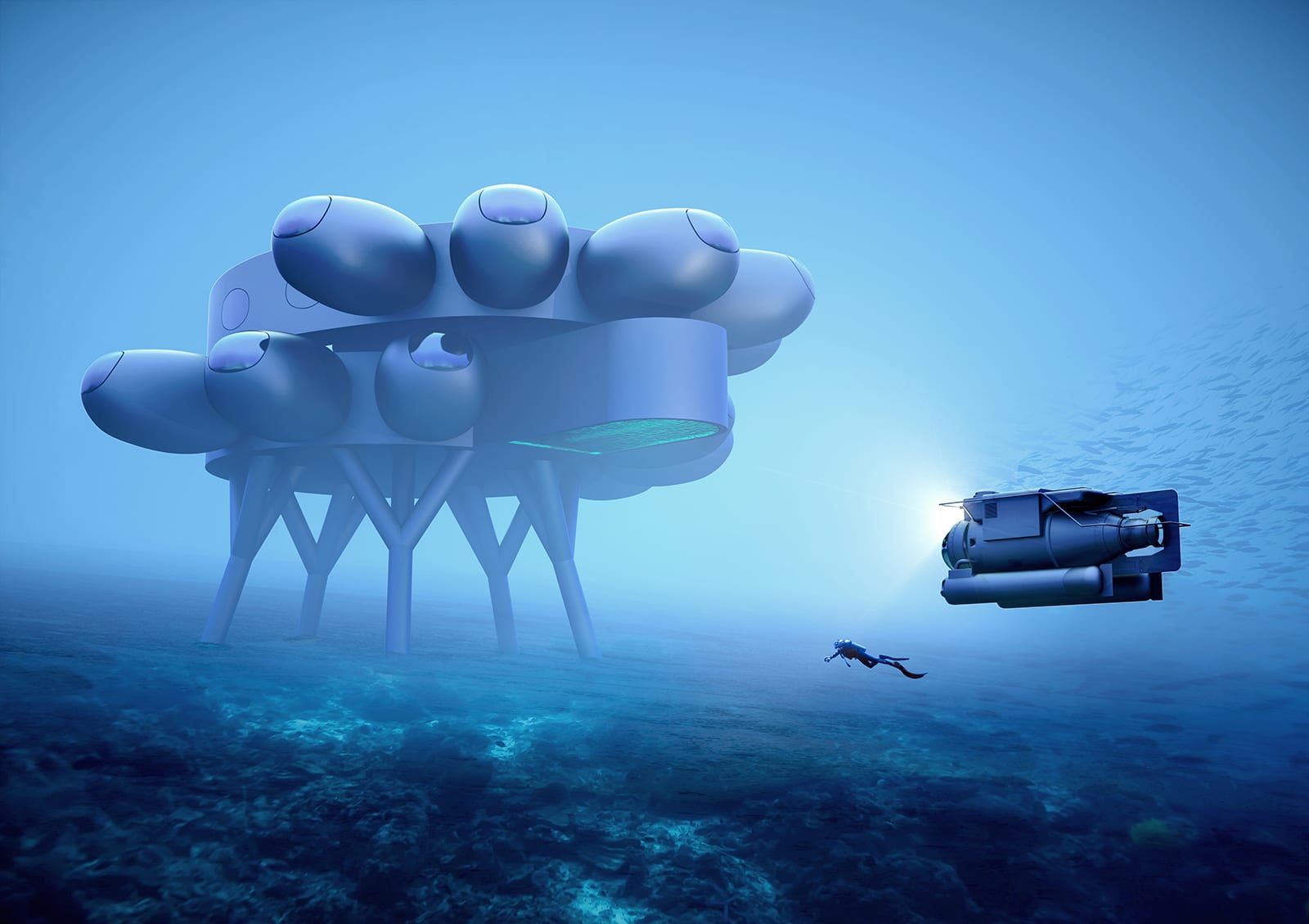كشف النقاب عن تصاميم طموحة لـ "محطة الفضاء" ومستوطنة تحت الماء.. كيف ستبدو؟