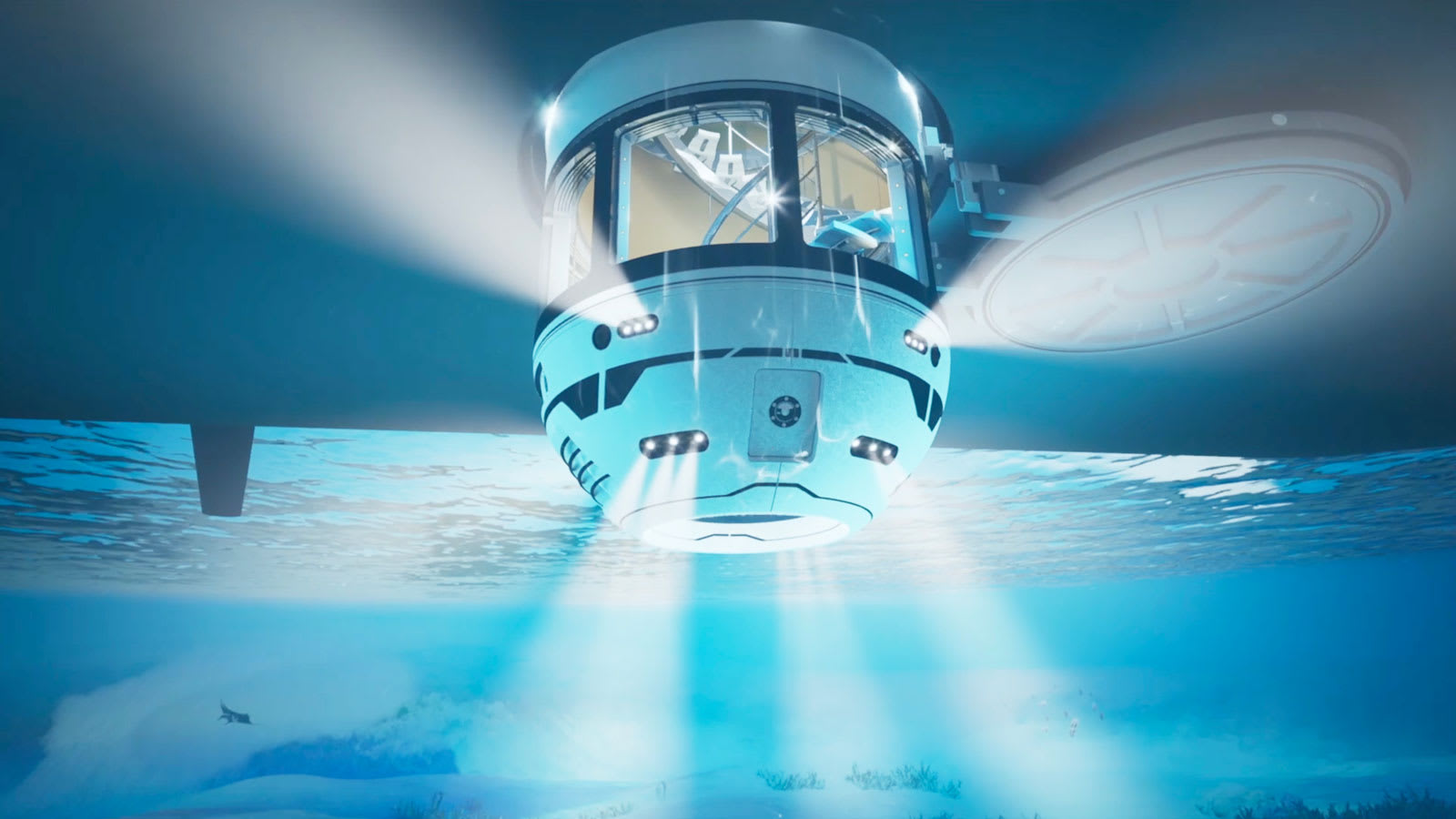 الكشف عن مفهوم جديد لنقل ركاب اليخوت الفائقة تحت الماء بدقائق