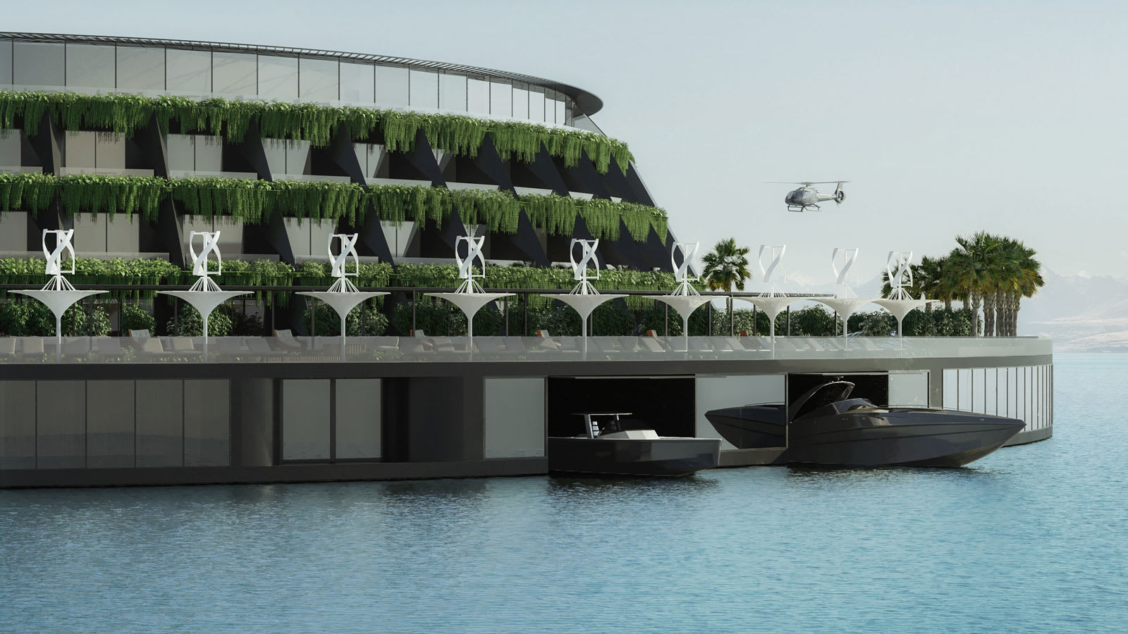 في قطر.. قد يتحول مفهوم فندق عائم ودوّار يصنع الكهرباء الخاص به إلى حقيقة