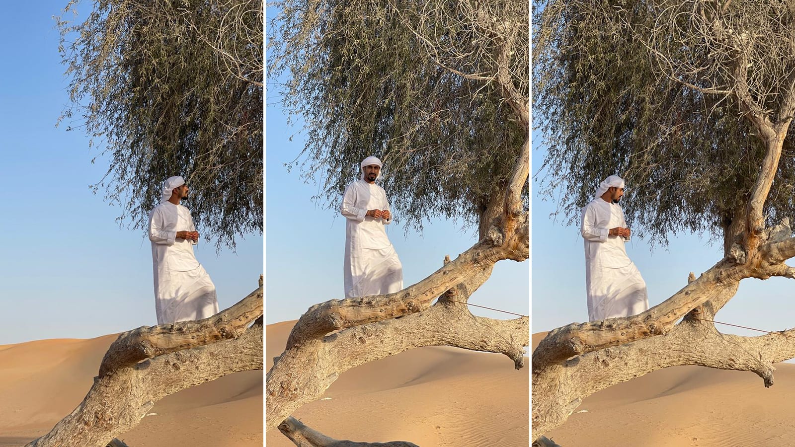 تجربة تقليدية بصحراء أبوظبي تقدم لمحة سحرية حياة بدو الإمارات