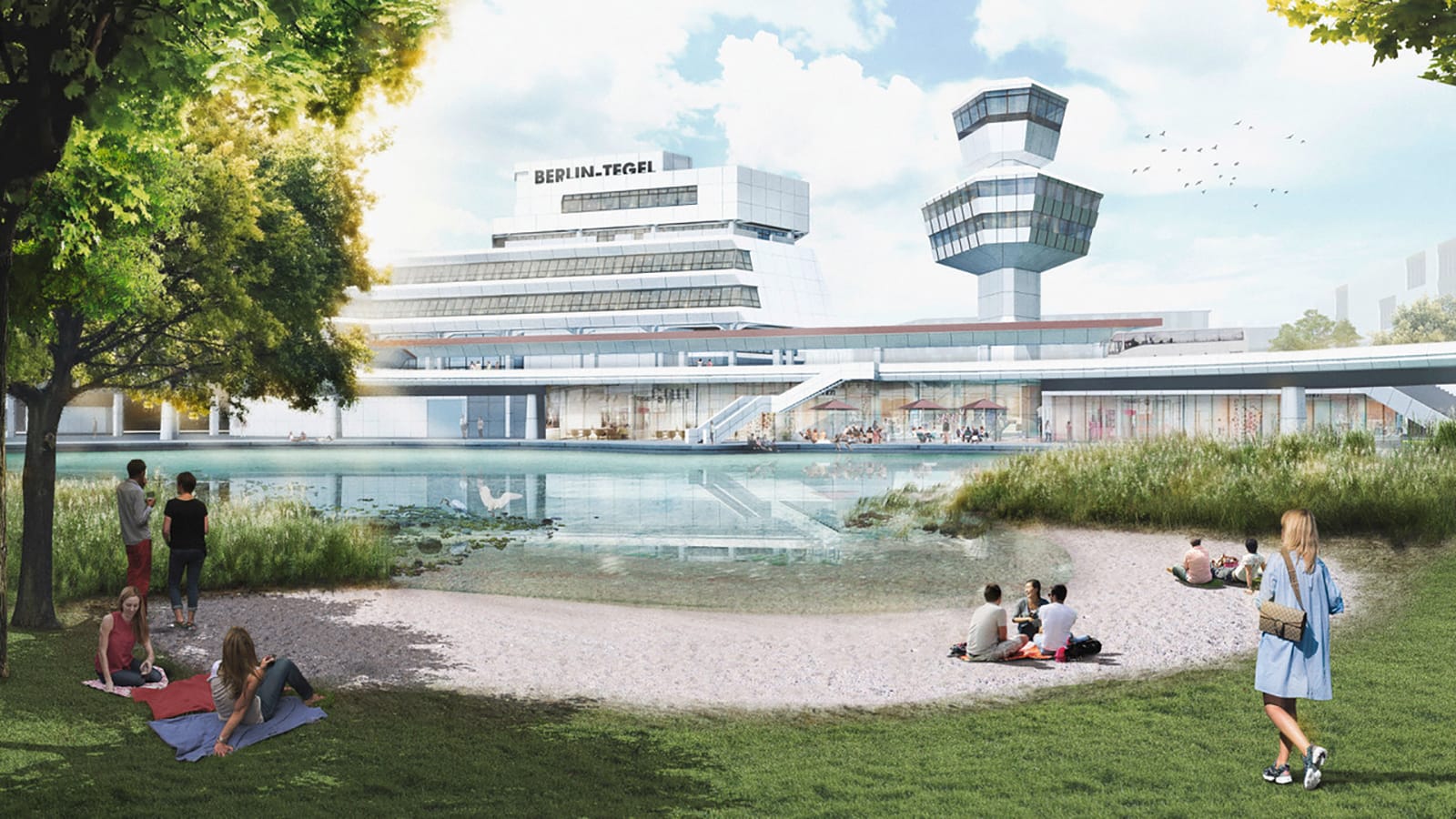 يخطط مشروع طموح قيمته 8 مليارات دولار تحويل مطار ألماني إلى مدينة بيئية
