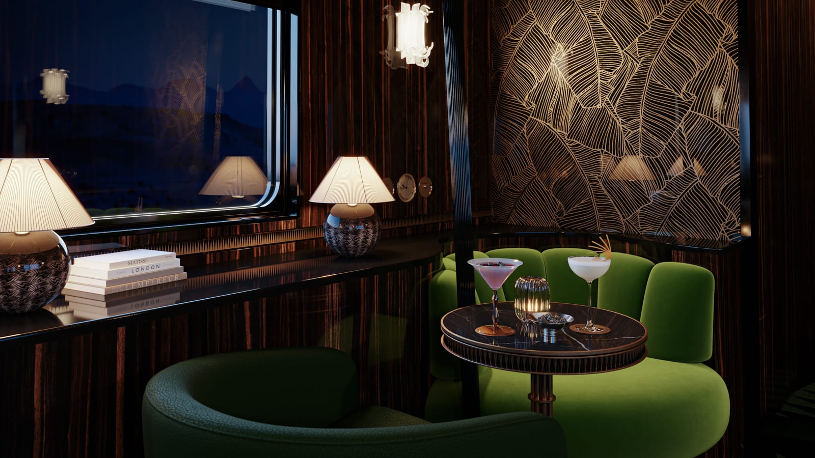 Interiors of the revamped Orient Express revealed