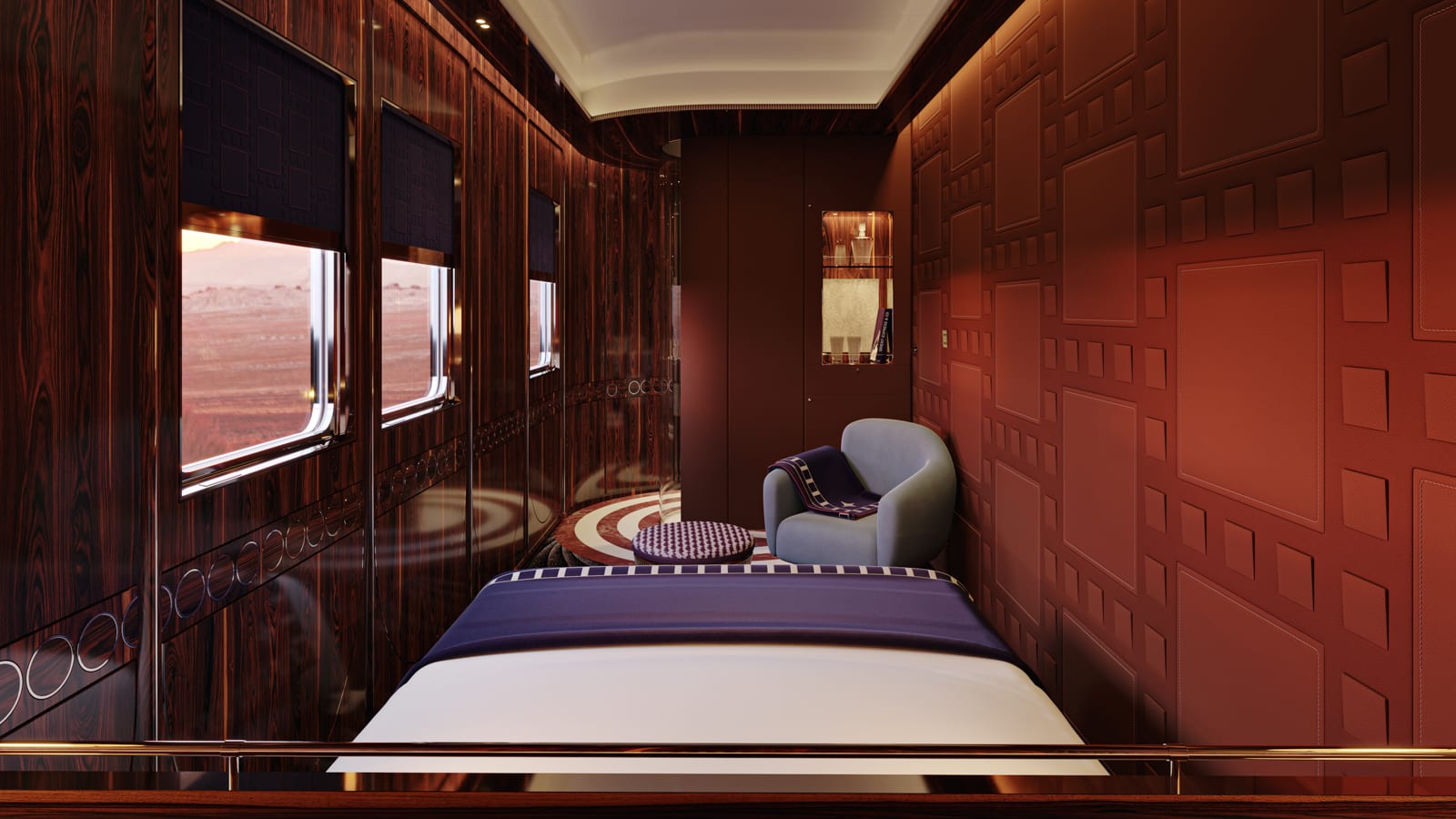 Interiors of the revamped Orient Express revealed