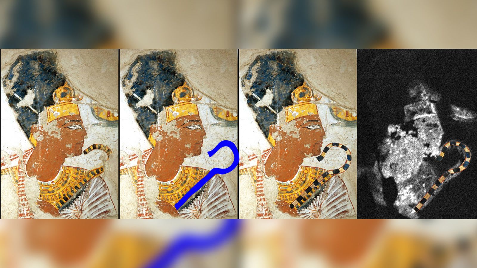 تقنية حديثة تكشف تفاصيل خفية في لوحتين مصريتين قديمتين