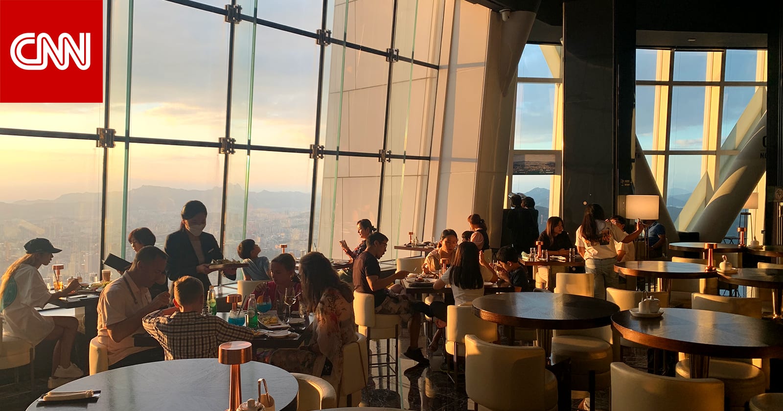 The highest restaurant in South Korea..a unique experience at an altitude of two thousand feet