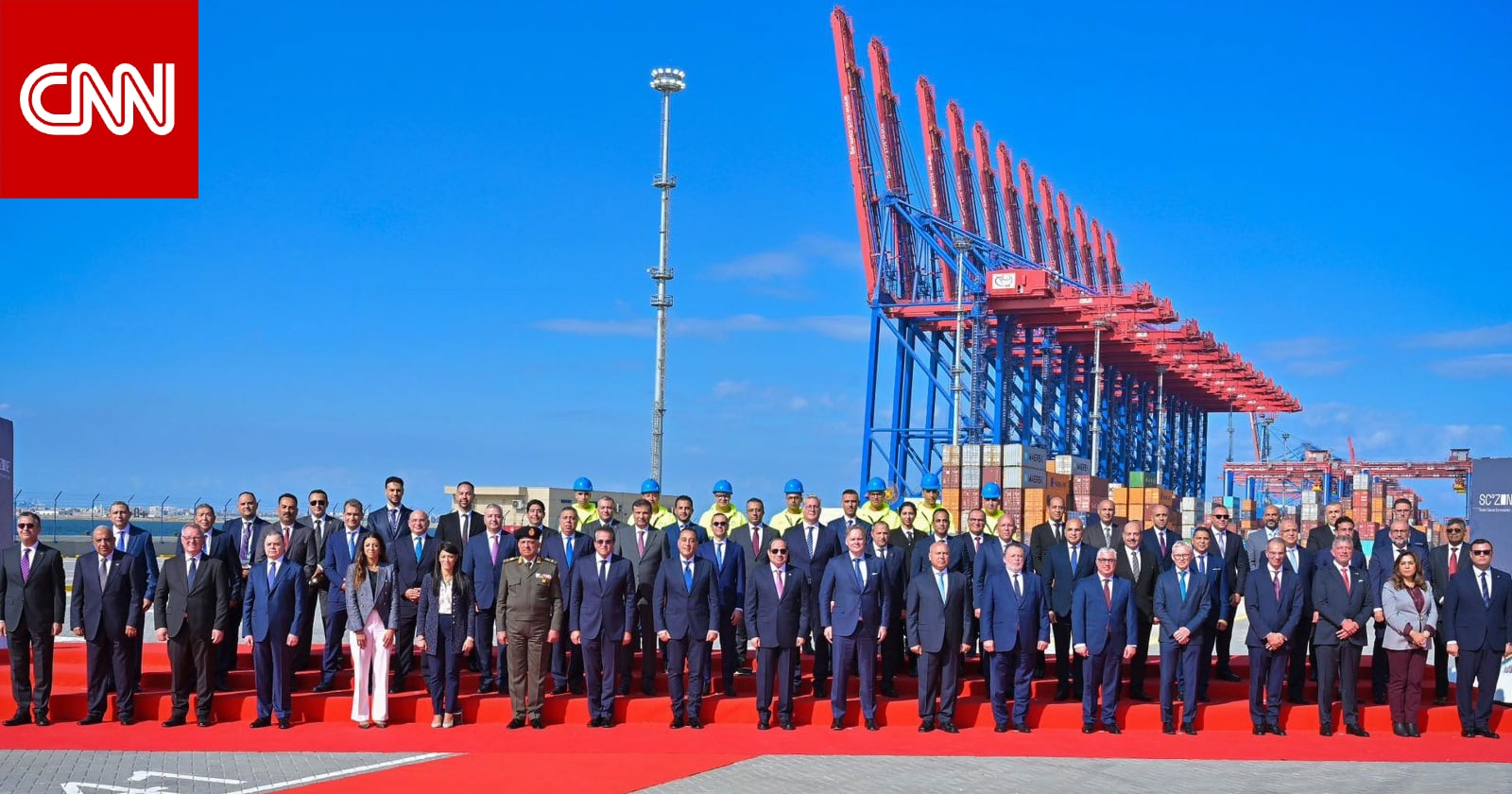 السيسي يتحدث عن "فرص واعدة" لمصر بعد افتتاح محطات بحرية في قناة السويس