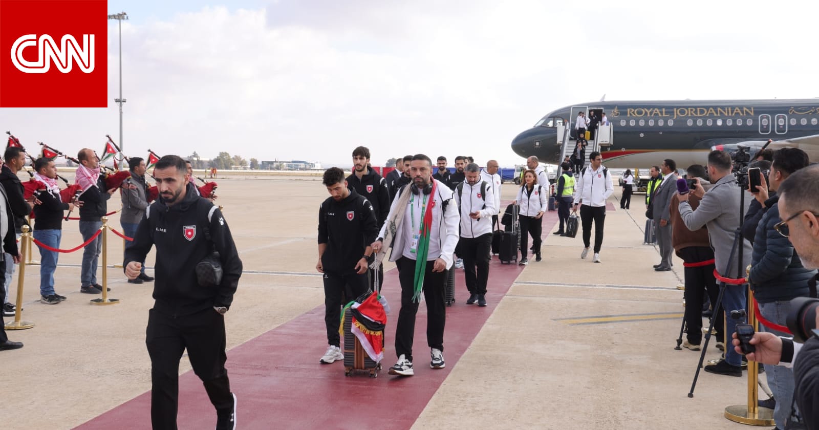 "حظ الأردن بكم كبير".. الملك عبدالله يعلق بعد وصول "النشامى" إلى البلاد