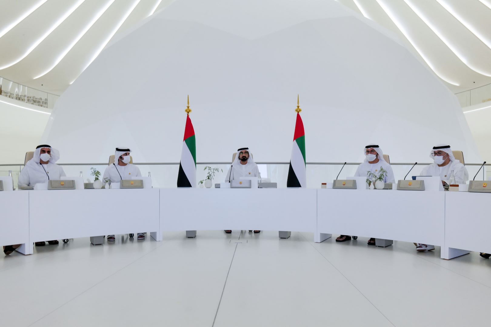 مجلس الوزراء الاماراتي يعقد جلسة أٌقيمت في إكسبو 2020 دبي.