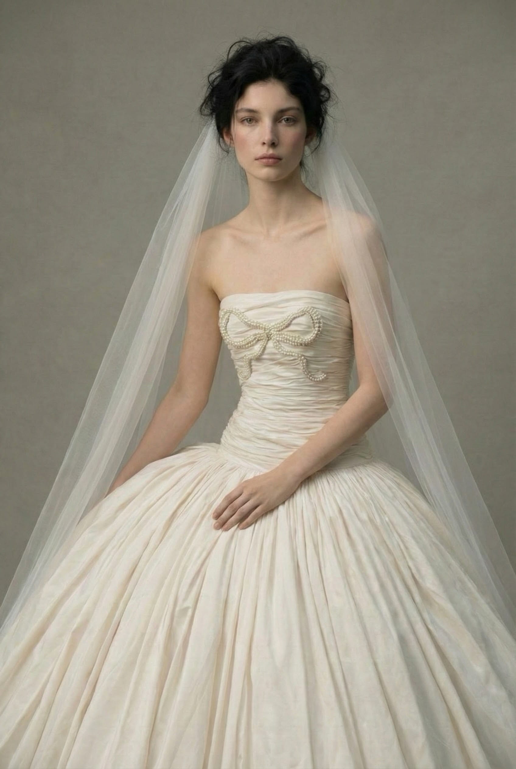 .تتمحور مجموعة فساتين زفاف معلوف هذا الموسم حول النعومة الممزوجة بالحضور