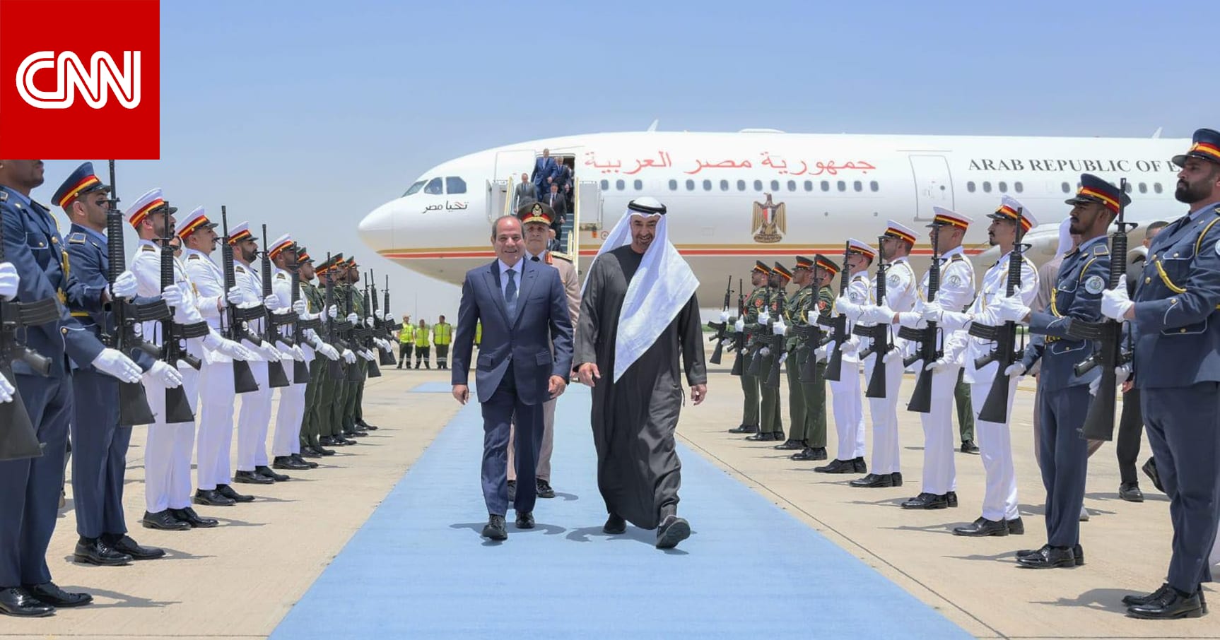السيسي خلال لقاء محمد بن زايد في أبوظبي: "ما يمس الإمارات يمس مصر"