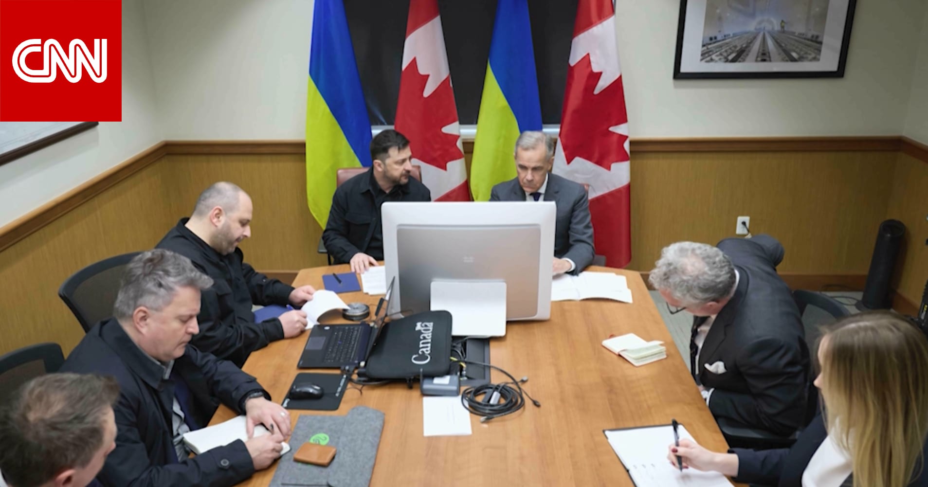 زيارة غير متوقعة لزيلينسكي إلى كندا قبل لقاء ترامب.. إليكم ما تم بحثه هناك