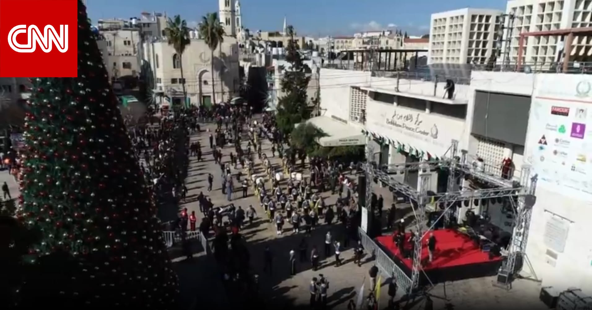 بيت لحم تحتفل بعيد الميلاد للمرة الأولى منذ 3 سنوات.. شاهد ما رصده مراسلنا