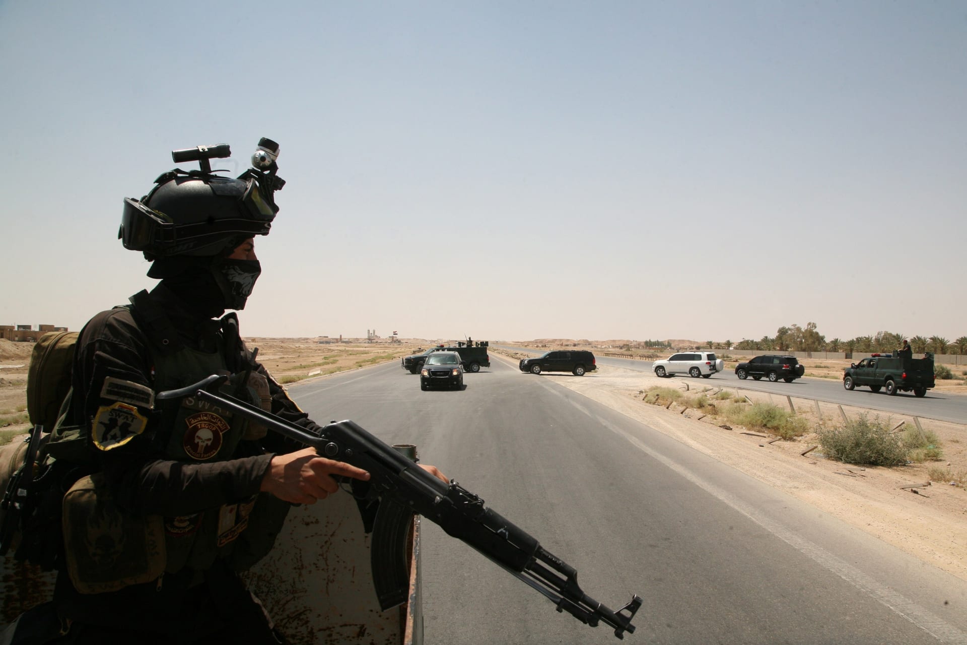 ذبح 16 من حرس الحدود عند المعبر الوحيد مع سوريا الخاضع لسيطرة القوات العراقية 