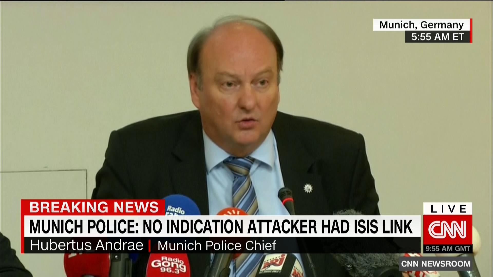 رئيس شرطة ميونخ يكشف آخر تفاصل الهجوم: لا علاقة لمطلق النار بداعش أو اللاجئين.. وكان بحوزته 300 طلقة