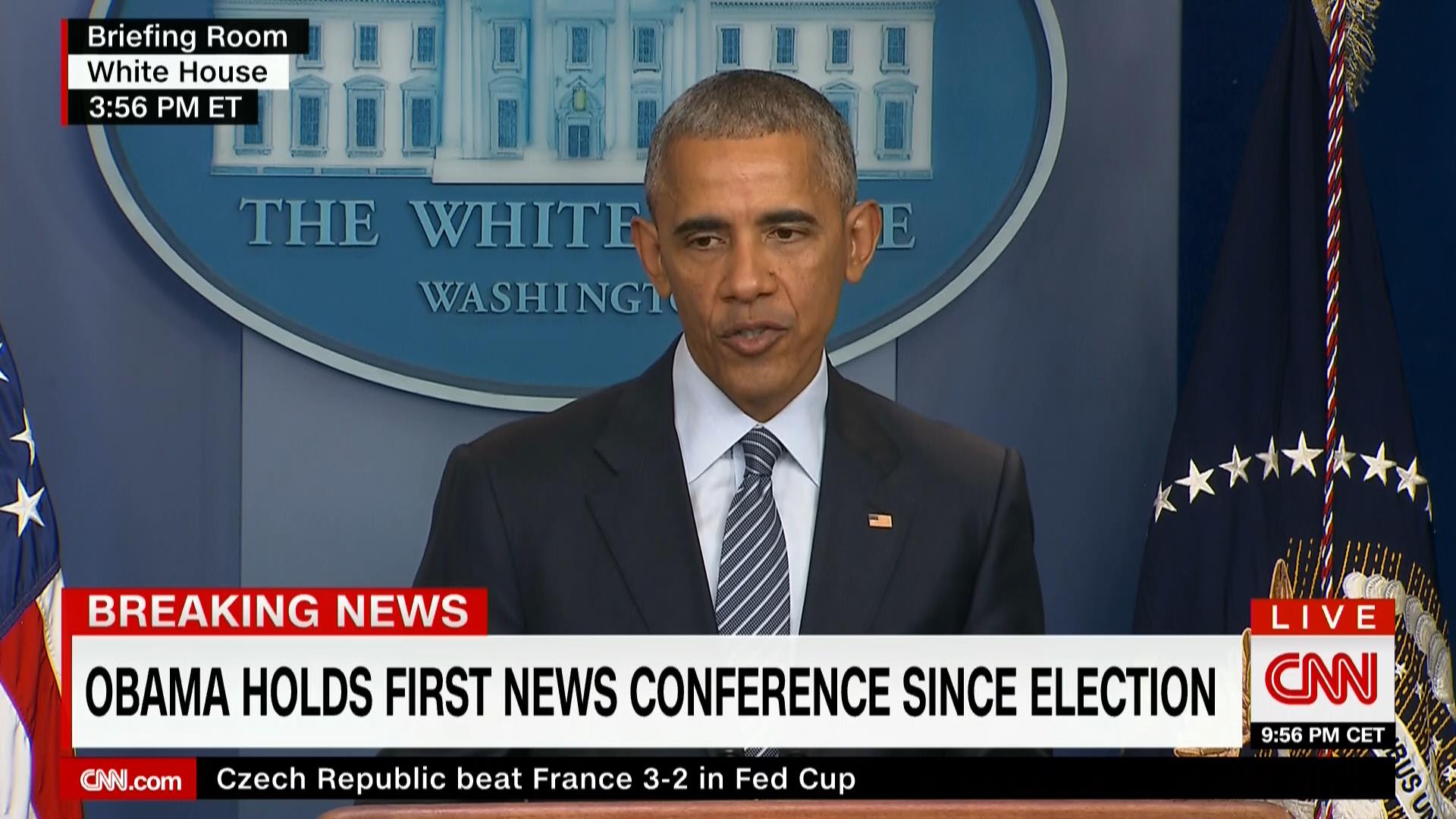 أوباما بأول مؤتمر صحفي منذ انتخاب ترامب: ستظل أمريكا قوة "لا غنى عنها"