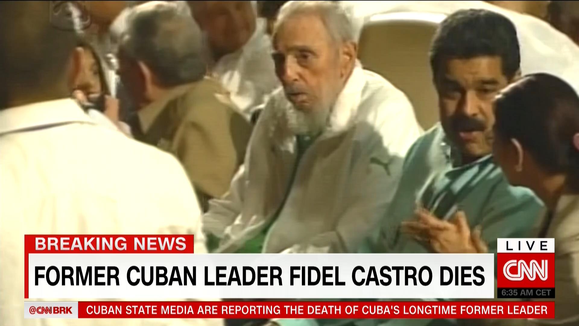 وفاة رئيس كوبا السابق فيديل كاسترو عن عمر يناهز 90 عاماً