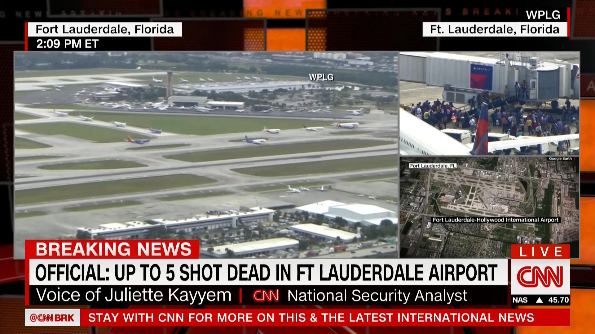 مصادر أمنية لـCNN: ارتفاع عدد قتلى إطلاق النار في مطار "فورت لودرديل" في فلوريدا إلى 5 أشخاص على الأقل
