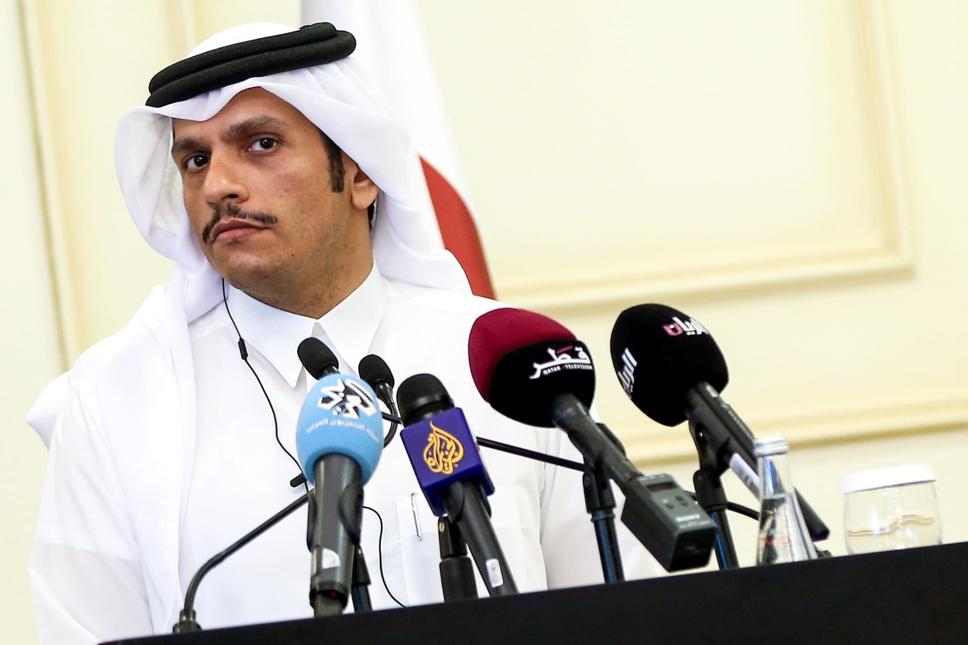 وزير خارجية قطر: لم نتحدث عن تدويل الحج وبيان اجتماع المنامة متناقض