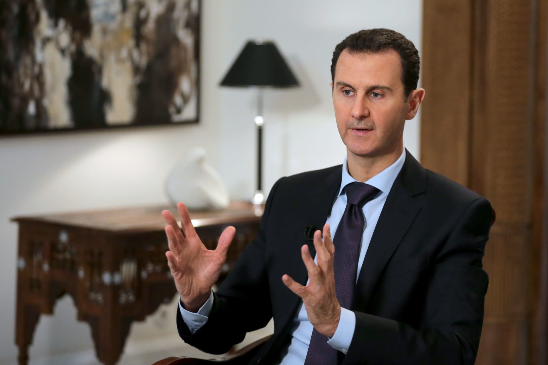 الأسد: المفاوضات خيارنا الأول وإسرائيل تهددنا لشعورها بالخوف