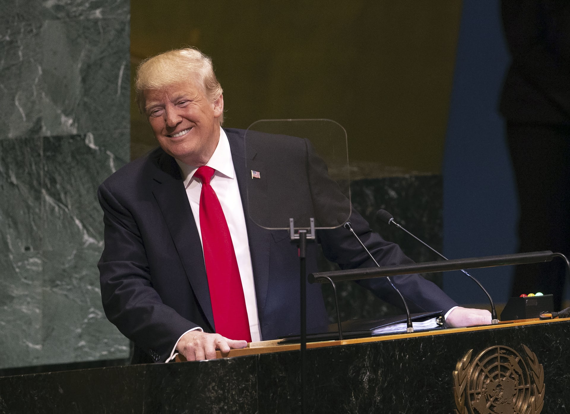 تباهي فضحكات وتصفيق.. إليك أبرز ما قاله ترامب بكلمته في الأمم المتحدة