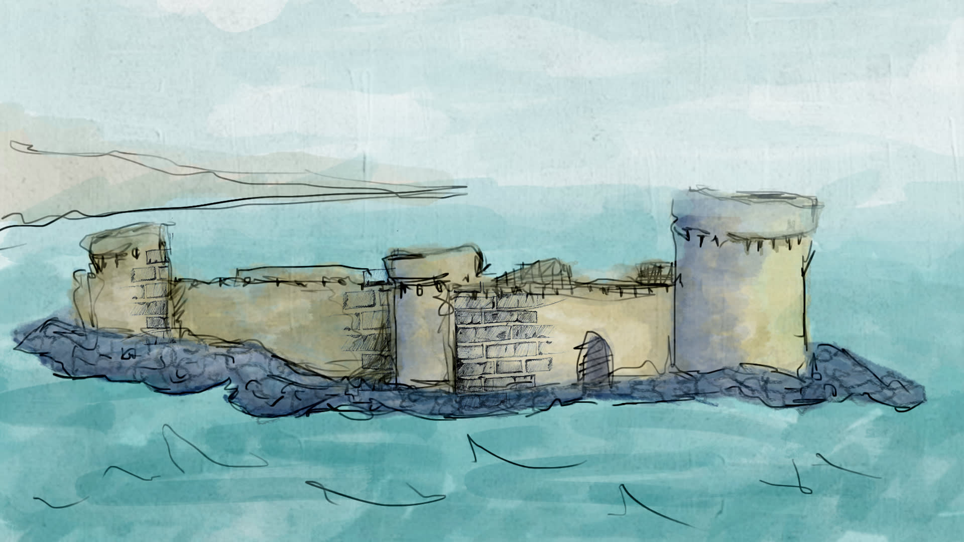 كارثة طبيعية أم غضب إلهي.. ما السبب وراء غرق هذه القلعة الأذربيجانية؟