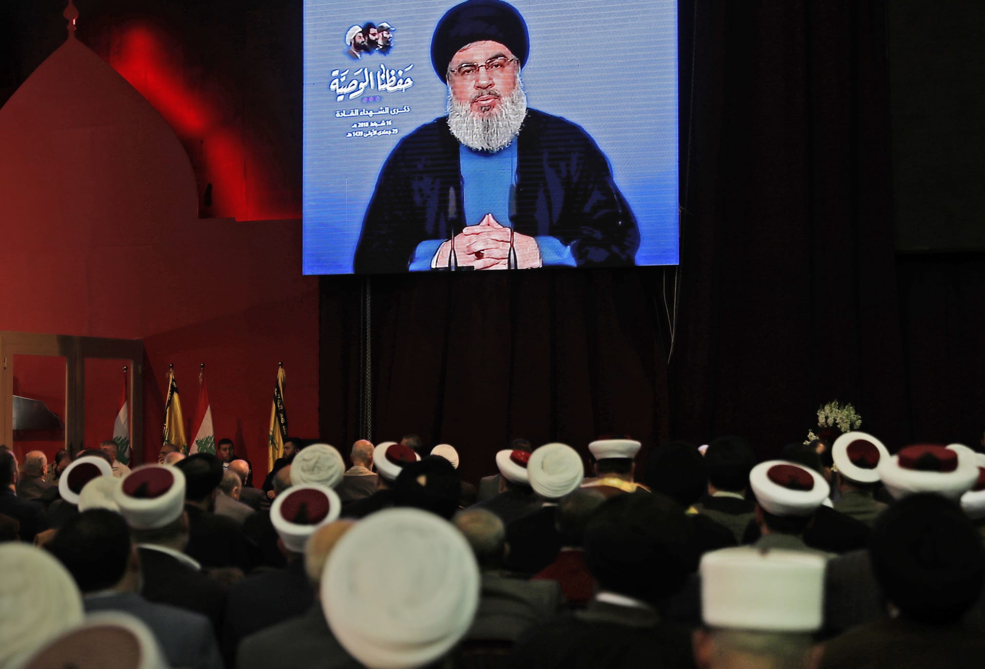 حسن نصر الله زعيم حزب الله اللبناني 